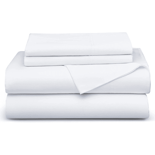 London Loft White King 4/PC Sheet Set