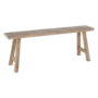 Slim Brown Wooden Bench