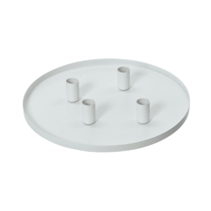 White Round Magnetic Candle Holder