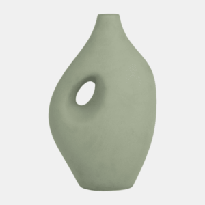 Nomadic Handle Sage Vase 12"