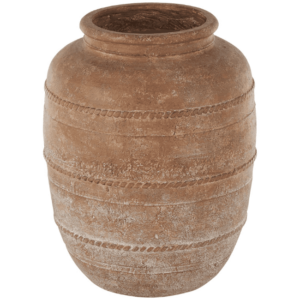 Brown Mediterranean Inspired Vase 18"