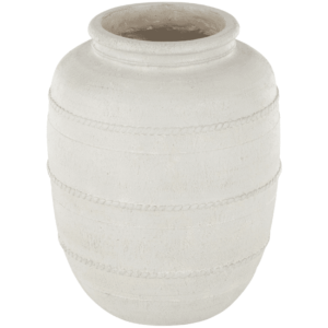 Cream Mediterranean Inspired Vase 18"