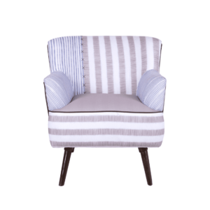 Striped Classic Accent Chair